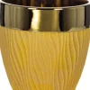 Doniczka ceramiczna Knti 9 (złoty/miód)