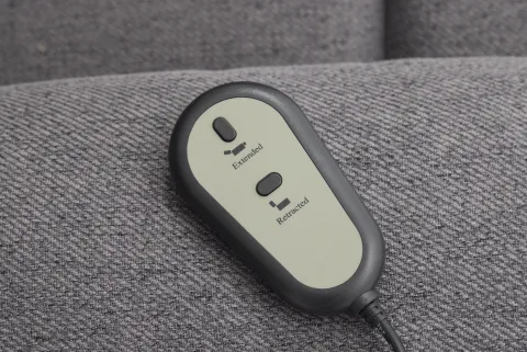 Fotel elektryczny regulowany z funkcją podnoszenia Duke 28 (grafitowy)