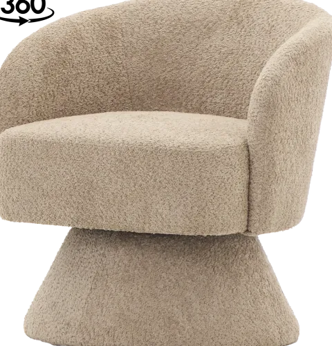 Fotel obrotowy Lizbona 29 (boucle cappuccino)