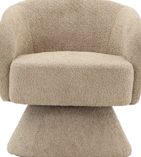 Fotel obrotowy Lizbona 29 (boucle cappuccino)