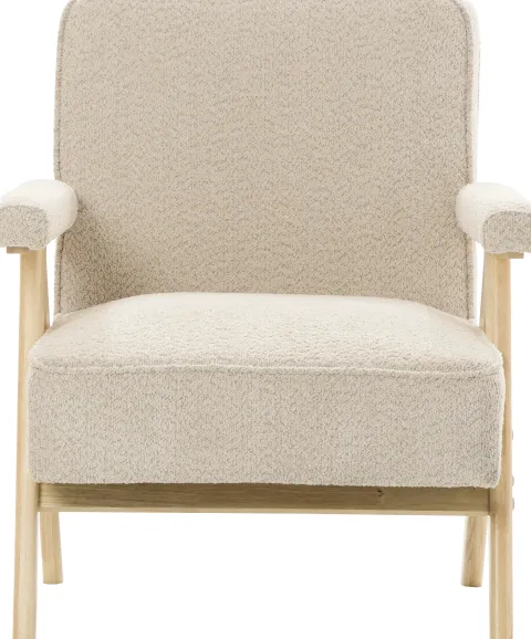 Fotel Vintage 25 (boucle beżowy)