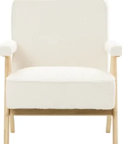 Fotel Vintage 25 (boucle kremowy)