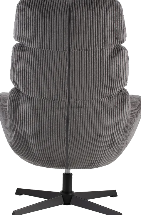 Fotel wypoczynkowy, obrotowy Prince (grafit)
