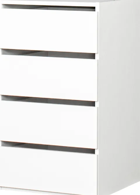 Kontenerek do szafy przesuwnej (4 szufl.) szer. 45cm (biały)