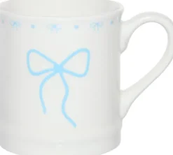 Kubek Bella 165 (biały/jasnoniebieski)