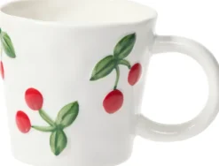 Kubek Cherry 163 (biały w wiśnie)