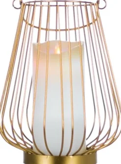 Lampion mały Marilena (złoty)