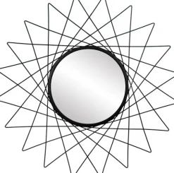 Lustro metalowe Geo 1 (czarny)