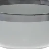 Miseczka ceramiczna Cindy 83 szara ze srebrnym paskiem