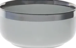 Miseczka ceramiczna Cindy 83 szara ze srebrnym paskiem