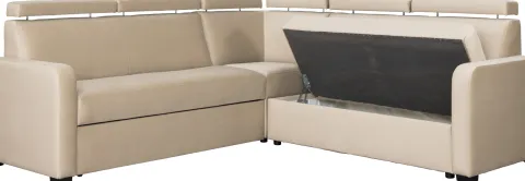 Narożnik Lazur z siedziskami 3-os. (plusz beż)