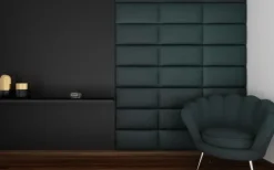 Panel tapicerowany (dekoracyjny) 30x60cm (Plusz zieleń)