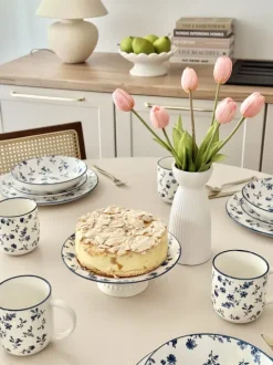Patera na ciasto Blue Flowers 178
