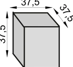 Pufa Afrodyta D (gustimo jasny szary)