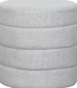Pufa Teddy szara