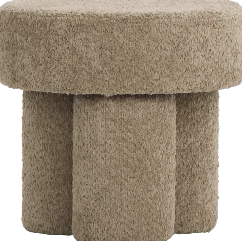 Puf Grzybek (boucle cappuccino)