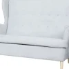 Sofa 2-osobowa Werina (diamentowy jasny szary)
