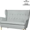 Sofa 2-osobowa Werina (elegantis jasny szary)