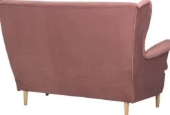 Sofa 2-osobowa Werina (plusz brudny róż)