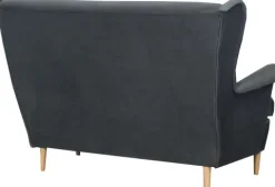 Sofa 2-osobowa Werina (plusz grafit)