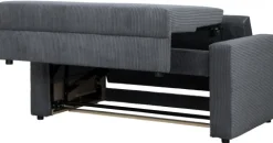 Sofa rozkładana Milano (sztruks grafit)