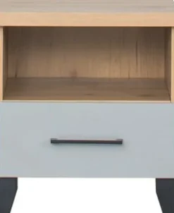 Stolik nocny Panama (szary/dąb Soma ciemny)