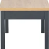 Stolik prostokątny pełny 100 cm (dąb Soma ciemny/grafit)