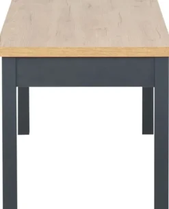 Stolik prostokątny pełny 100 cm (dąb Soma ciemny/grafit)