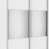 Szafa przesuwna 120 cm lustra (biały mat)
