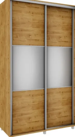 Szafa przesuwna lustra 120cm (dąb soma ciemny)