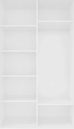 Szafa przesuwna 3xlustra 120cm (biały)