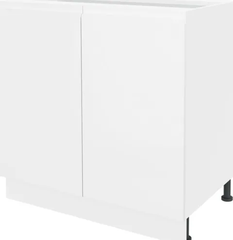 Szafka 80 dolna Kampara (Biały lakier/Biały)