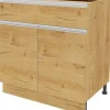 Szafka 80 dolna z drzwiami i szufladą Monia z Easy Box (dąb soma ciemny)
