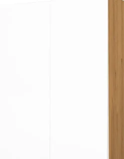 Szafka 80 górna Kampara (Biały lakier/dąb Soma ciemny) 100cm