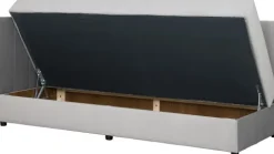 Tapczan Manilla lewy (plusz srebrzysty)