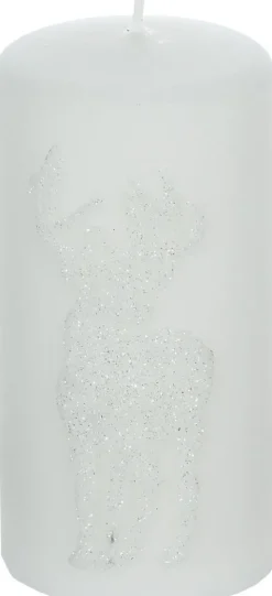 Świeca Jeleń 32 (biały)