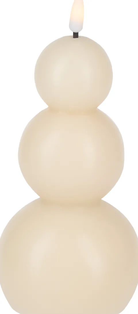 Świeca woskowa LED Cozy Light 57 (kremowy)
