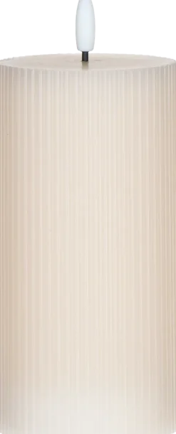 Świeca woskowa LED duża Cozy Light 55 (jasnoróżowa)