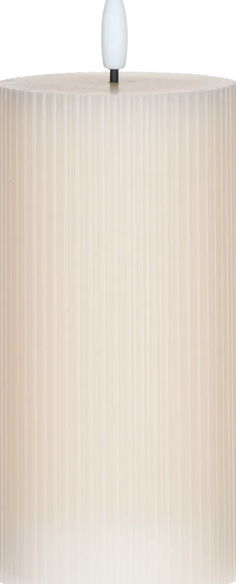 Świeca woskowa LED duża Cozy Light 55 (jasnoróżowa)