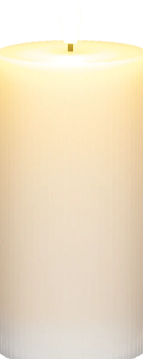 Świeca woskowa LED duża Cozy Light 55 (jasnoróżowa)