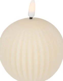 Świeca woskowa LED duża Cozy Light 58 (kremowy)