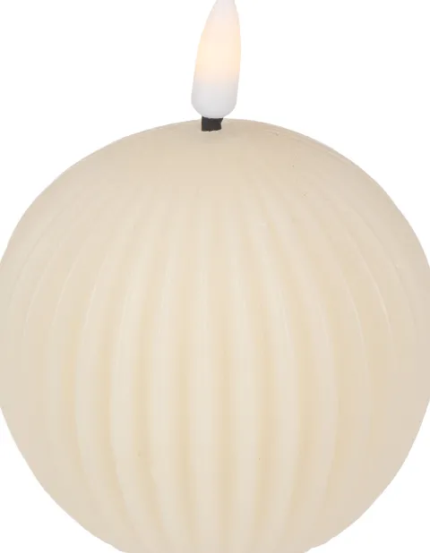 Świeca woskowa LED duża Cozy Light 58 (kremowy)