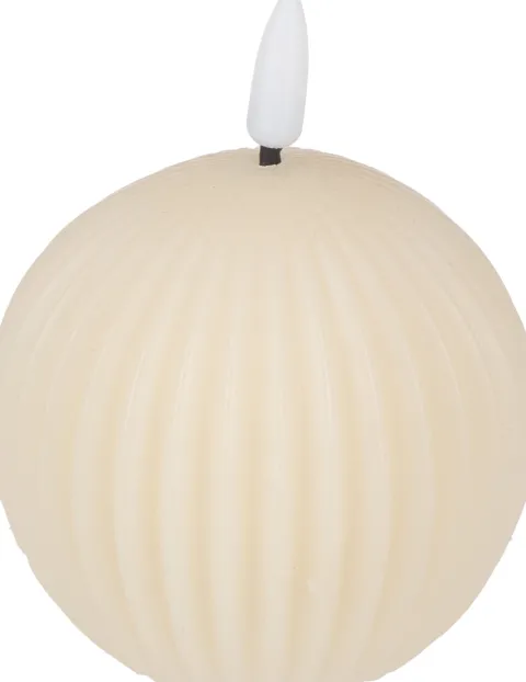 Świeca woskowa LED duża Cozy Light 58 (kremowy)