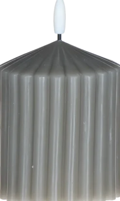 Świeca woskowa LED mała Cozy Light 52 (szara)
