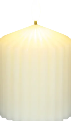 Świeca woskowa LED mała Cozy Light 52 (kremowa)