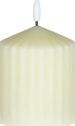 Świeca woskowa LED mała Cozy Light 52 (kremowa)