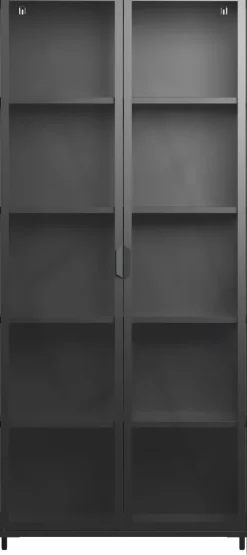 Witryna metalowa 2 drzwiowa Groovi 3 (czarny)