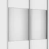 Wysoka szafa przesuwna 120 cm lustra (biały mat)