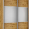 Wysoka szafa przesuwna lustra 150cm (dąb soma ciemny)