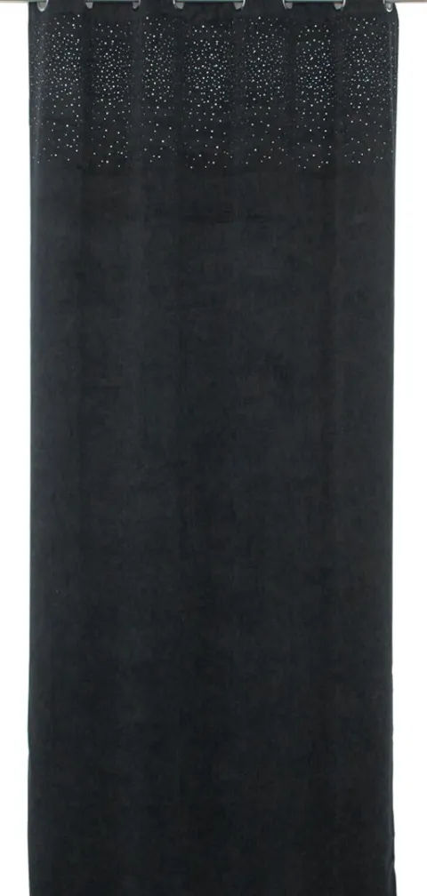 Zasłona Kosino 3 (czarny welwet/cyrkonie)
